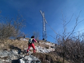 Ritorno invernale in CANTO ALTO e Rifugio Alpini Canto Alto salendo da Cler di Sedrina e dai Prati Parini il 15 gennaio 2012